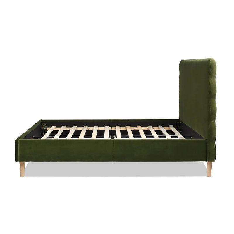 Stockholm - Modern Wavy Headboard Platform Bed by Unique Piece Furniture