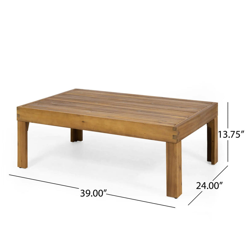 Outdoor 4 Seater Acacia Wood Chat Set With Wicker Accents And Cushions by HouseOfZazla
