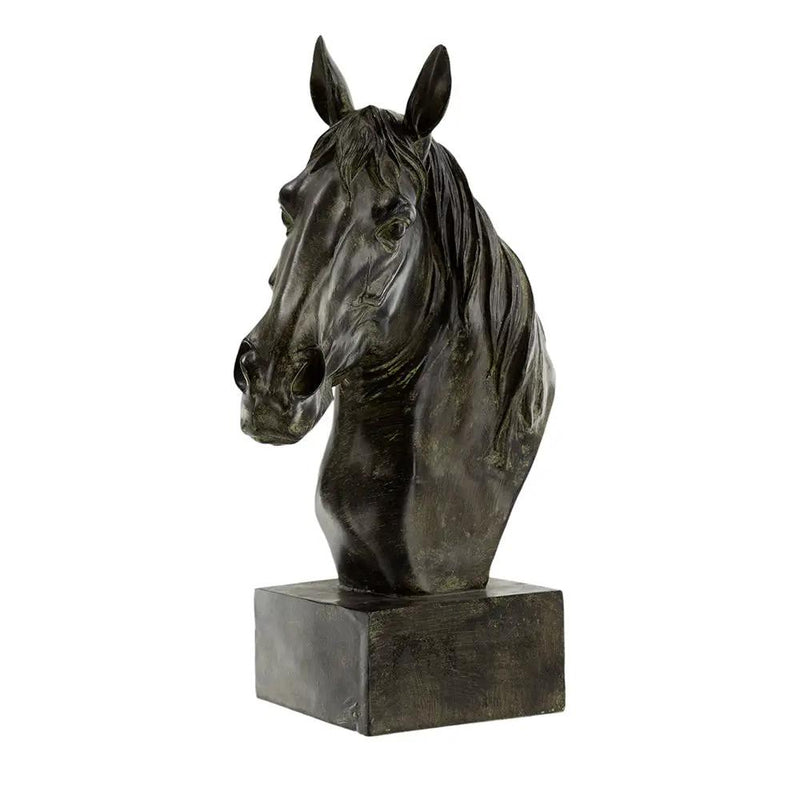 13x5.7x15.8 Equine Sculpture On Base by HouseOfZazla