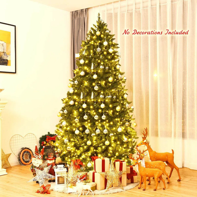 7.5 Feet Artificial Fir Christmas Tree with LED Lights and 1968 Branch Tips by DirectDeals