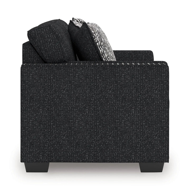 Jasmine Peaks - Loveseat - Coal by Unique Piece Furniture