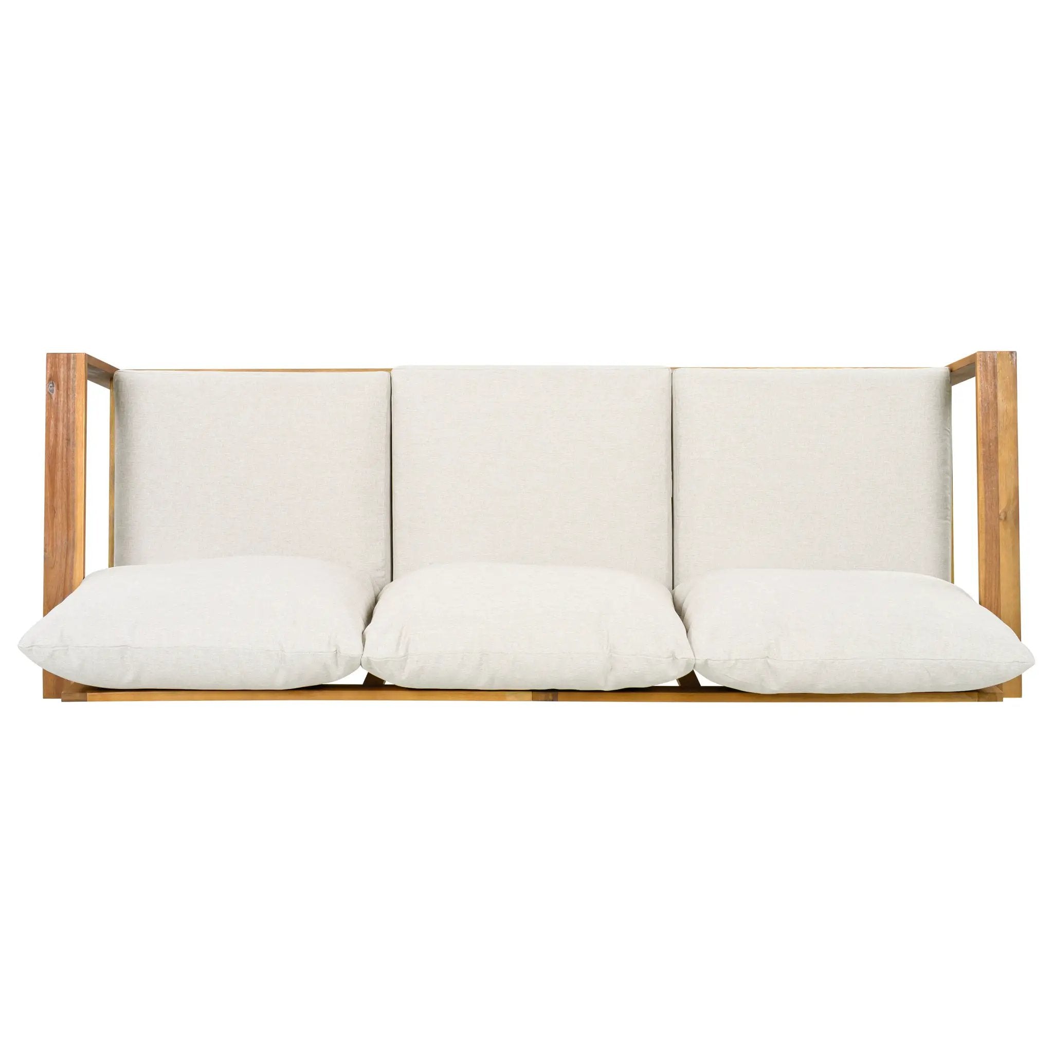 Outdoor 3pcs Acacia Sectional Patio Sofa Set by HouseOfZazla