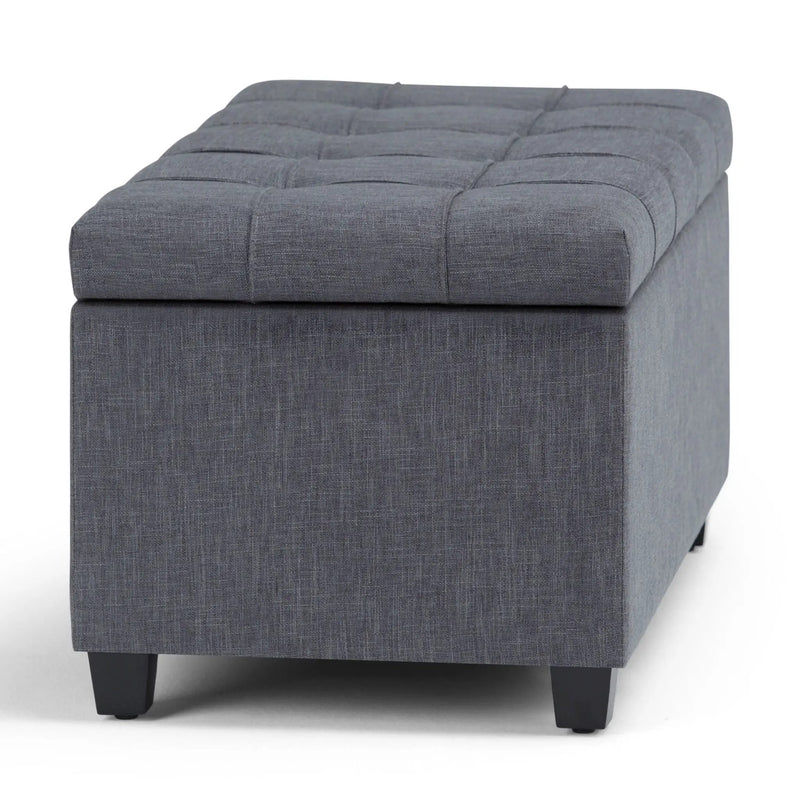 Sienna - Upholstered Storage Ottoman Bench by HouseOfZazla