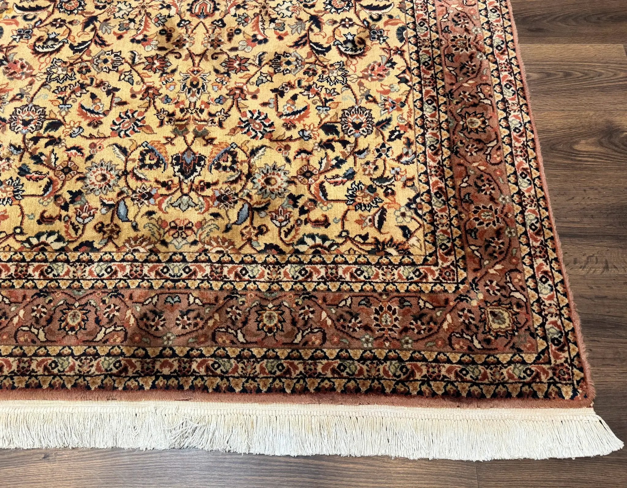 Indo Persian Rug 5x8, Light Tan/Camel, Allover Design by Jewel Rugs
