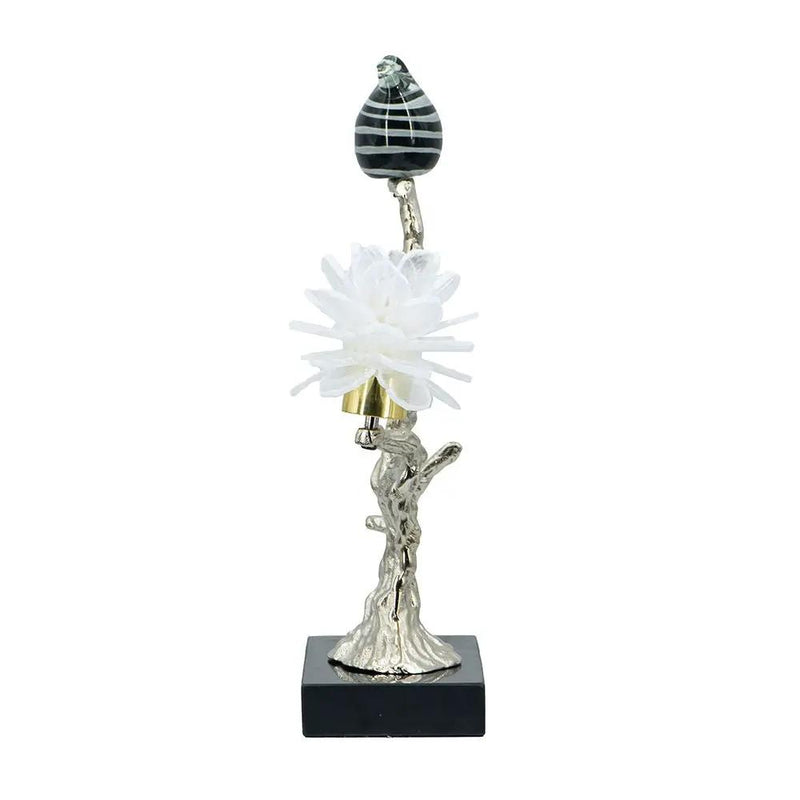 Aluminum Candle Holder With Marble Stand by HouseOfZazla