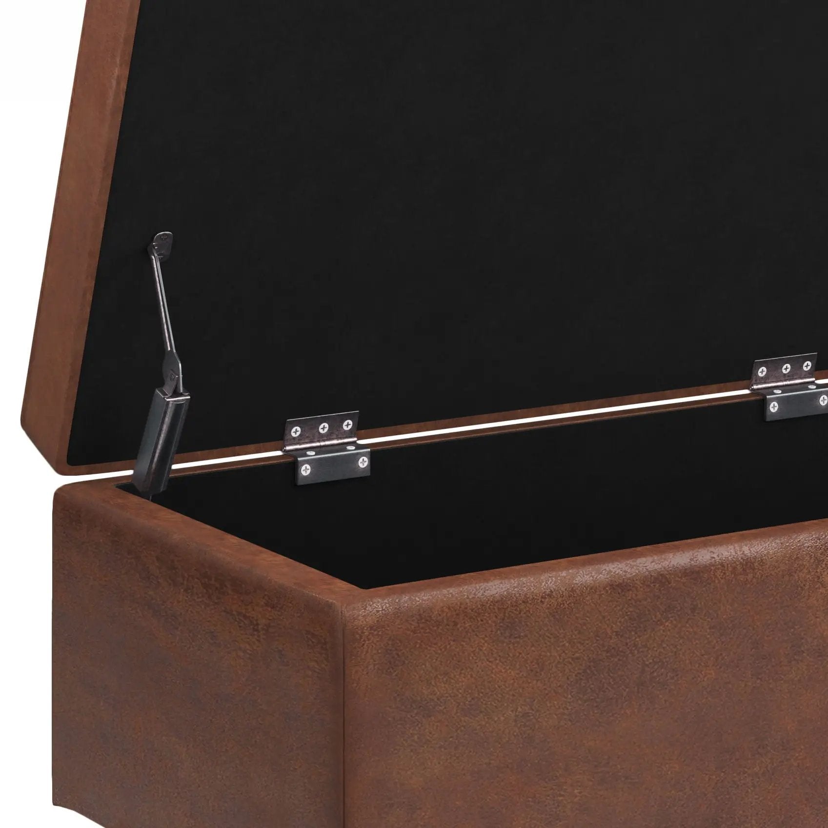 Shay - Large Square Coffee Table Storage Ottoman Mid-Century Style by Unique Piece Furniture