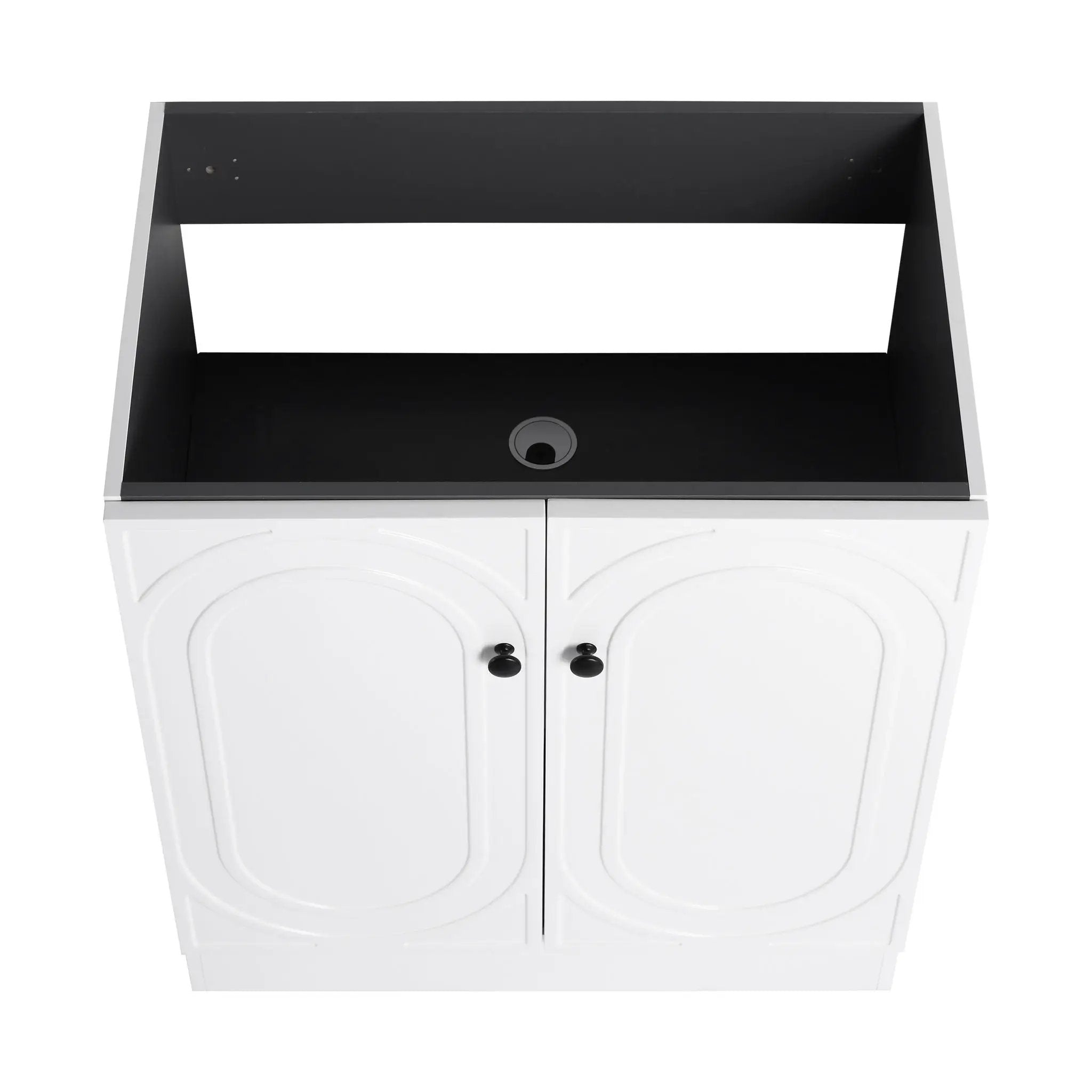 Modern Freestanding Bathroom Vanity With Soft Close Cabinet Doors by HouseOfZazla