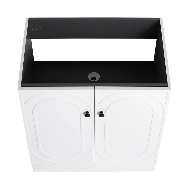 Modern Freestanding Bathroom Vanity With Soft Close Cabinet Doors by HouseOfZazla