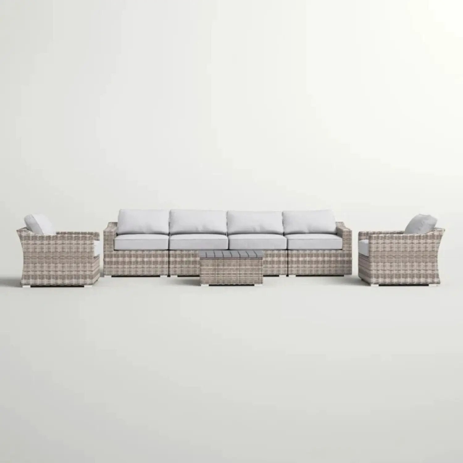 Stylish Sofa Seating Group With Cushions Perfect For Outdoor Gatherings by HouseOfZazla