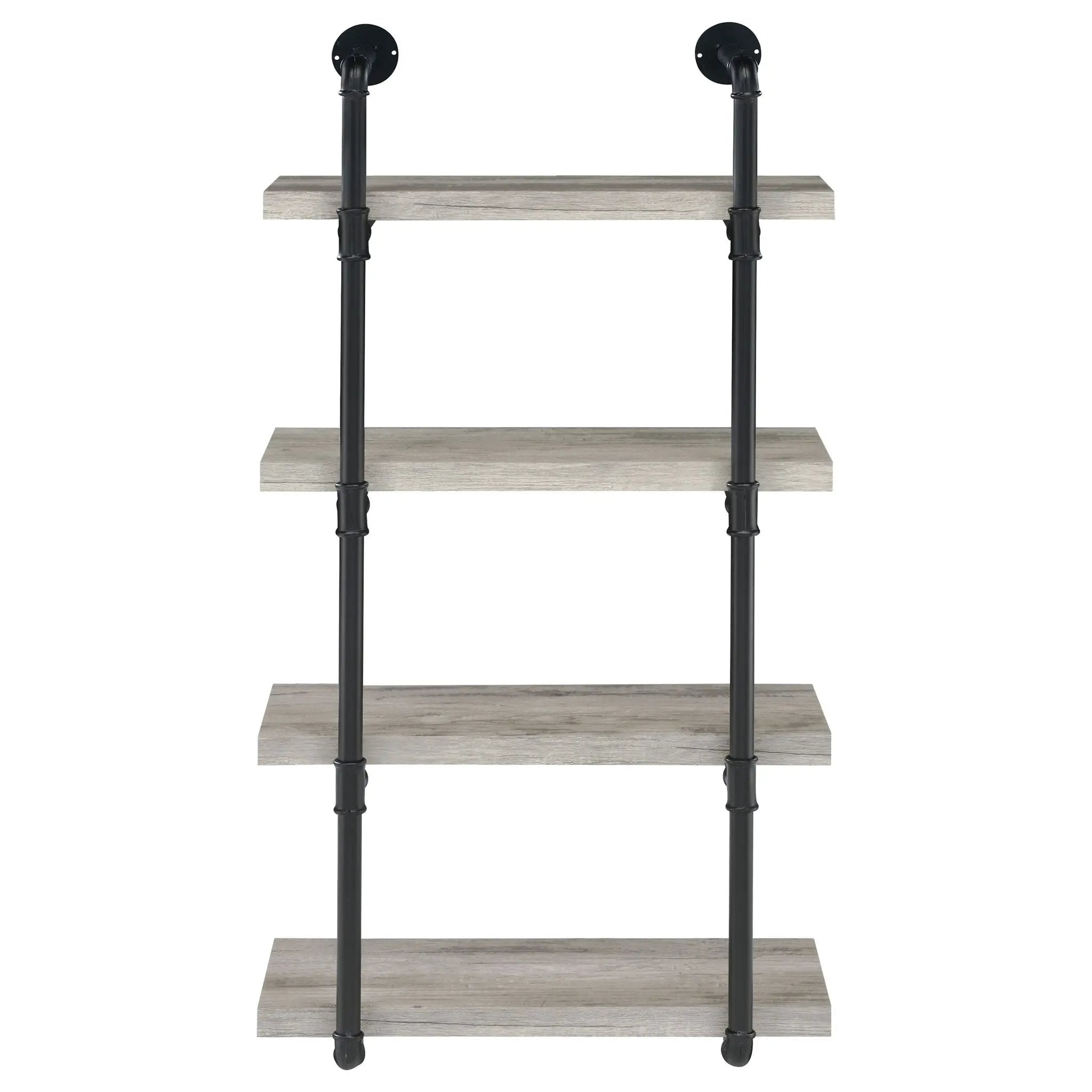 Elmcrest 24-inch 4-shelf Wall Bookshelf Grey Driftwood by Unique Piece Furniture