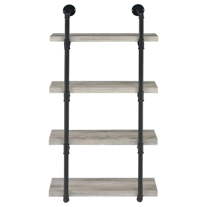 Elmcrest 24-inch 4-shelf Wall Bookshelf Grey Driftwood by Unique Piece Furniture