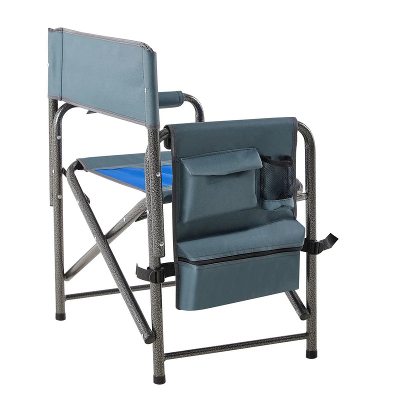 Padded Folding Outdoor Chair With Storage Pockets, Lightweight Oversized Directors Chair For Indoor, Outdoor Camping, Picnics And Fishing by HouseOfZazla