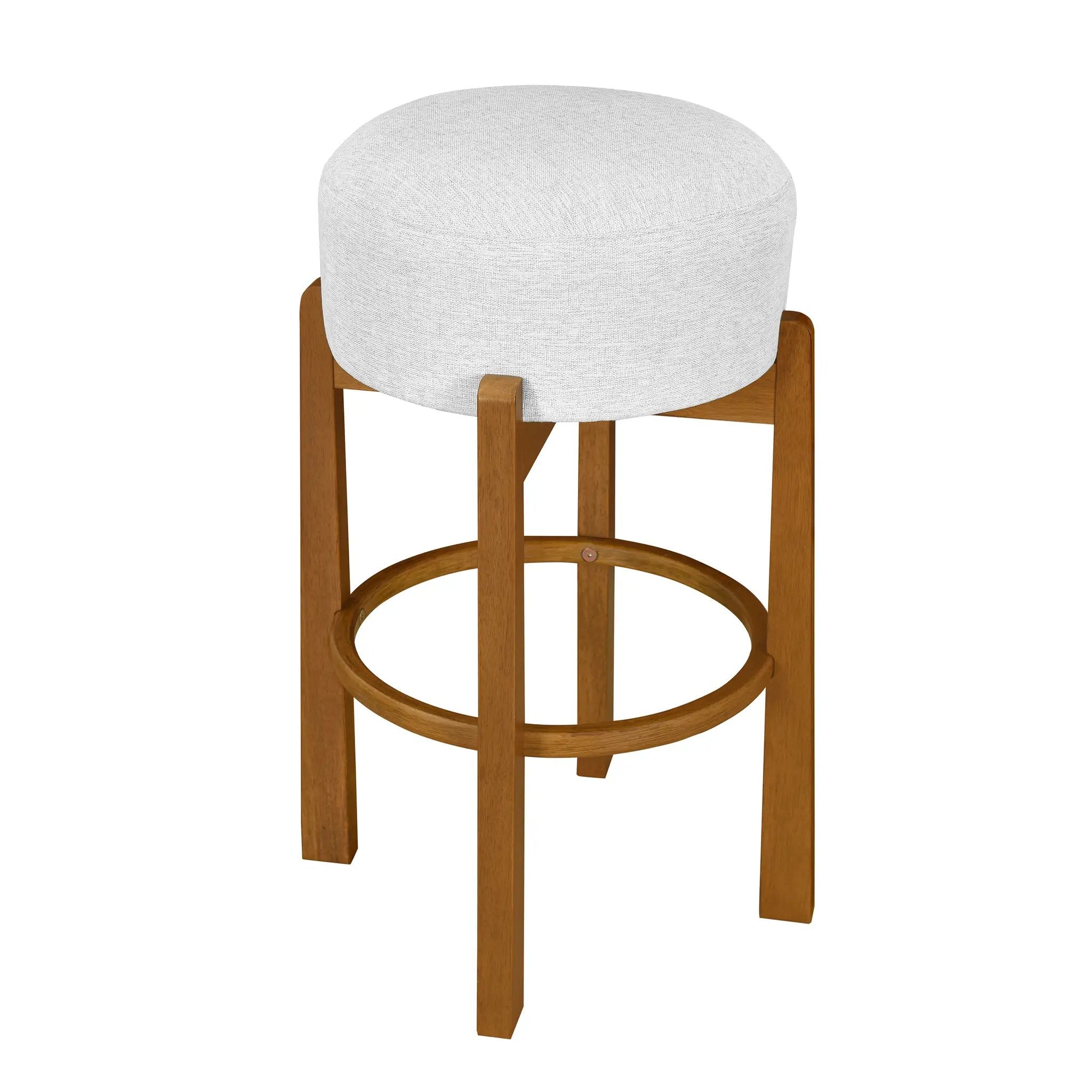 Vera Indoor Wooden Upholstered Barstool by HouseOfZazla
