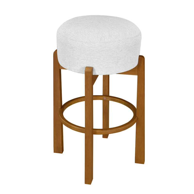 Vera Indoor Wooden Upholstered Barstool by HouseOfZazla