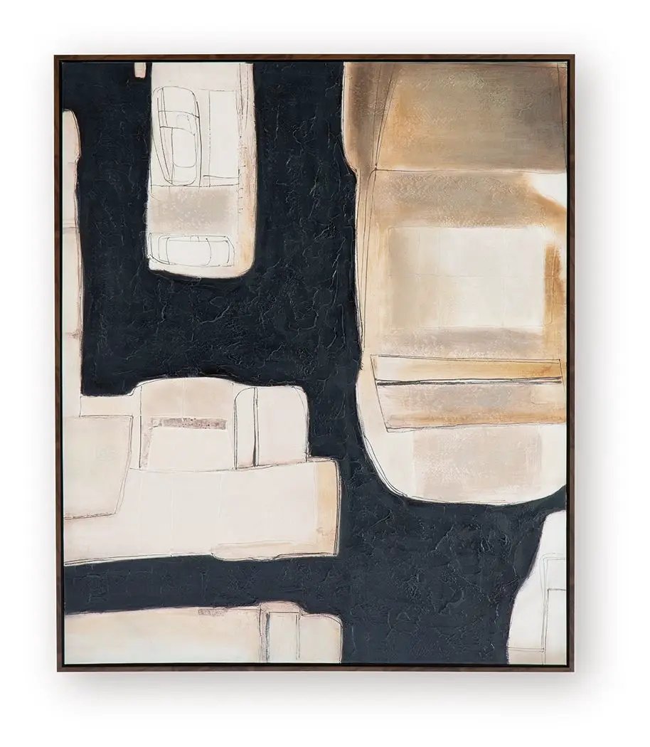 Feyville - Wall Art - Black / Brown / Cream by Unique Piece Furniture