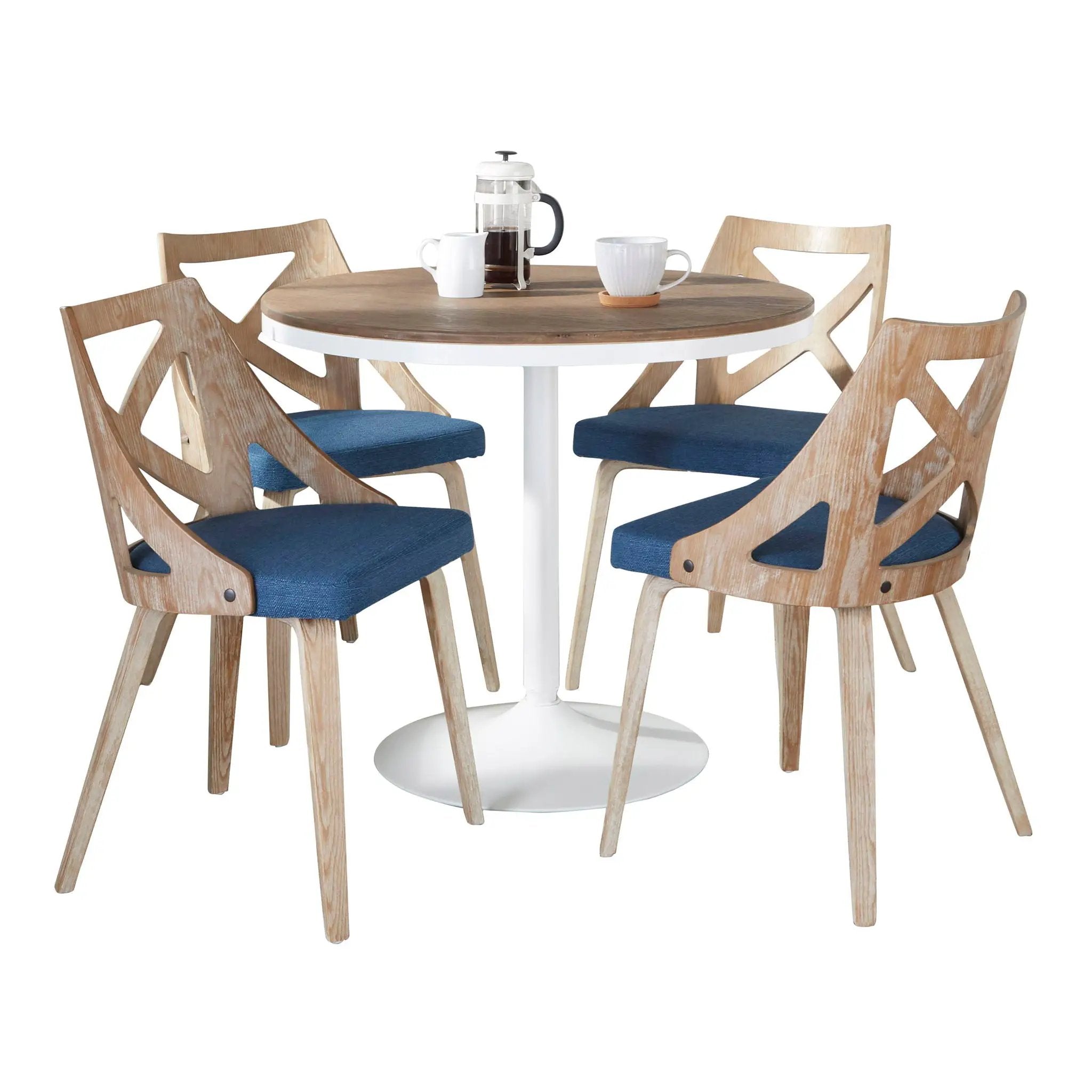 Dakota Charlotte - 5 Piece Dining Set Contemporary by HouseOfZazla