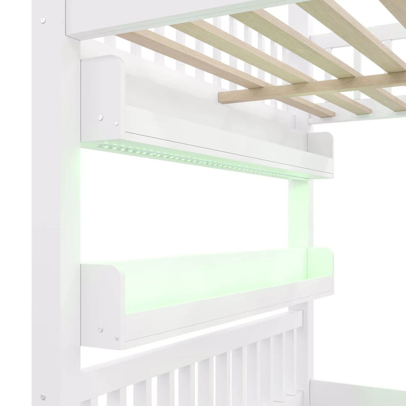House Bed With Built-In LED Shelf Light by HouseOfZazla