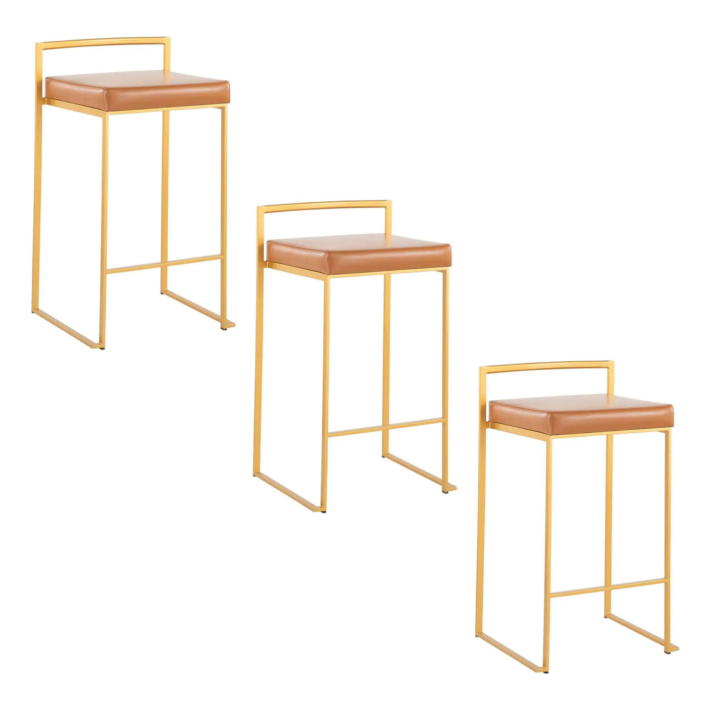 Fuji - Contemporary / Glam Design Counter Stool (Set of 2) by HouseOfZazla