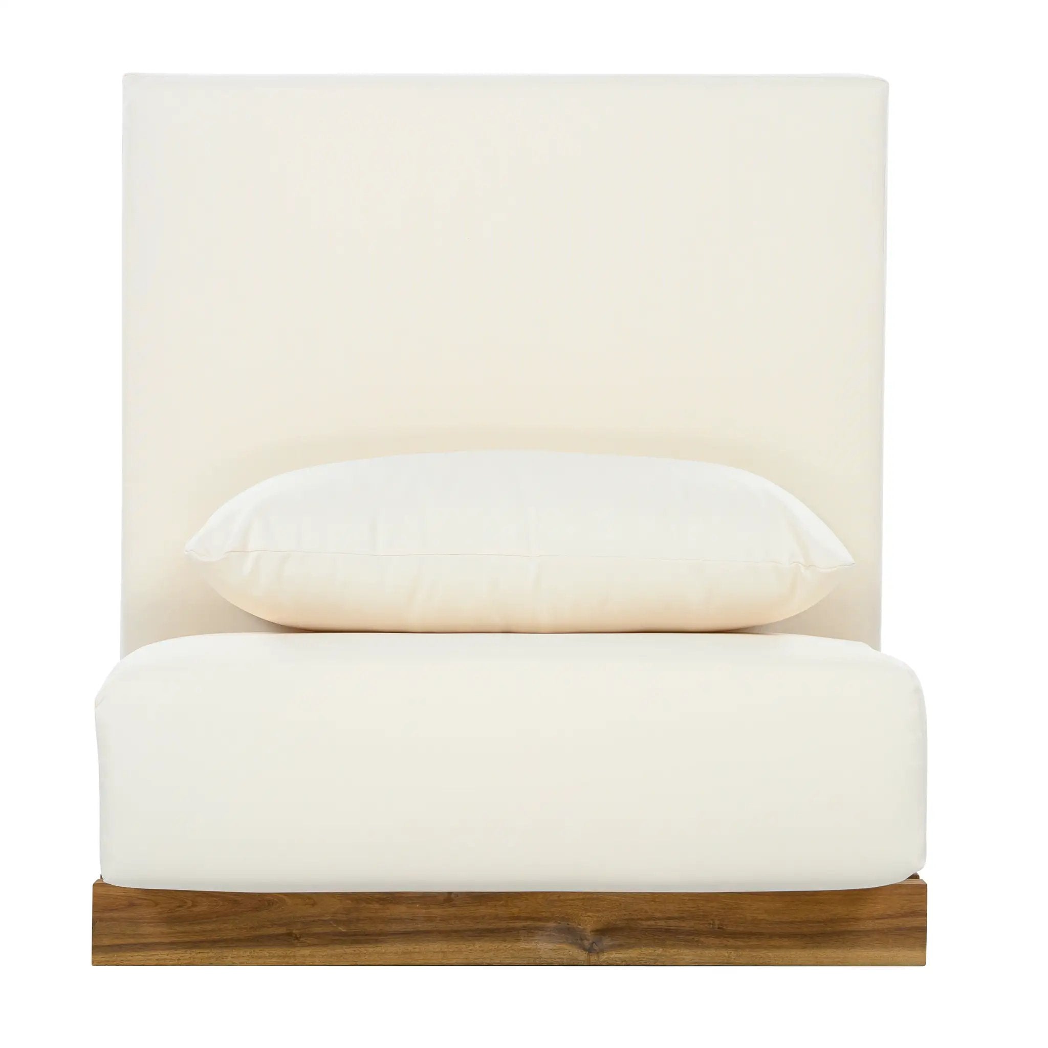 Oversized Outdoor Club Chair with Acacia Wood Frame by HouseOfZazla