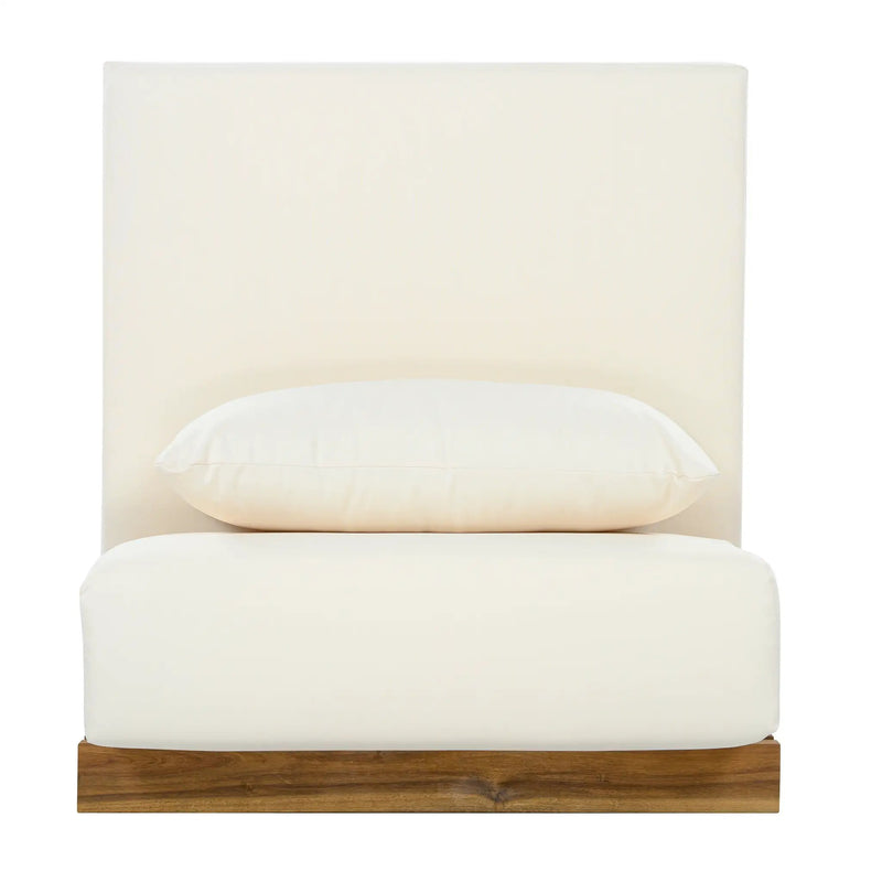 Oversized Outdoor Club Chair with Acacia Wood Frame by HouseOfZazla