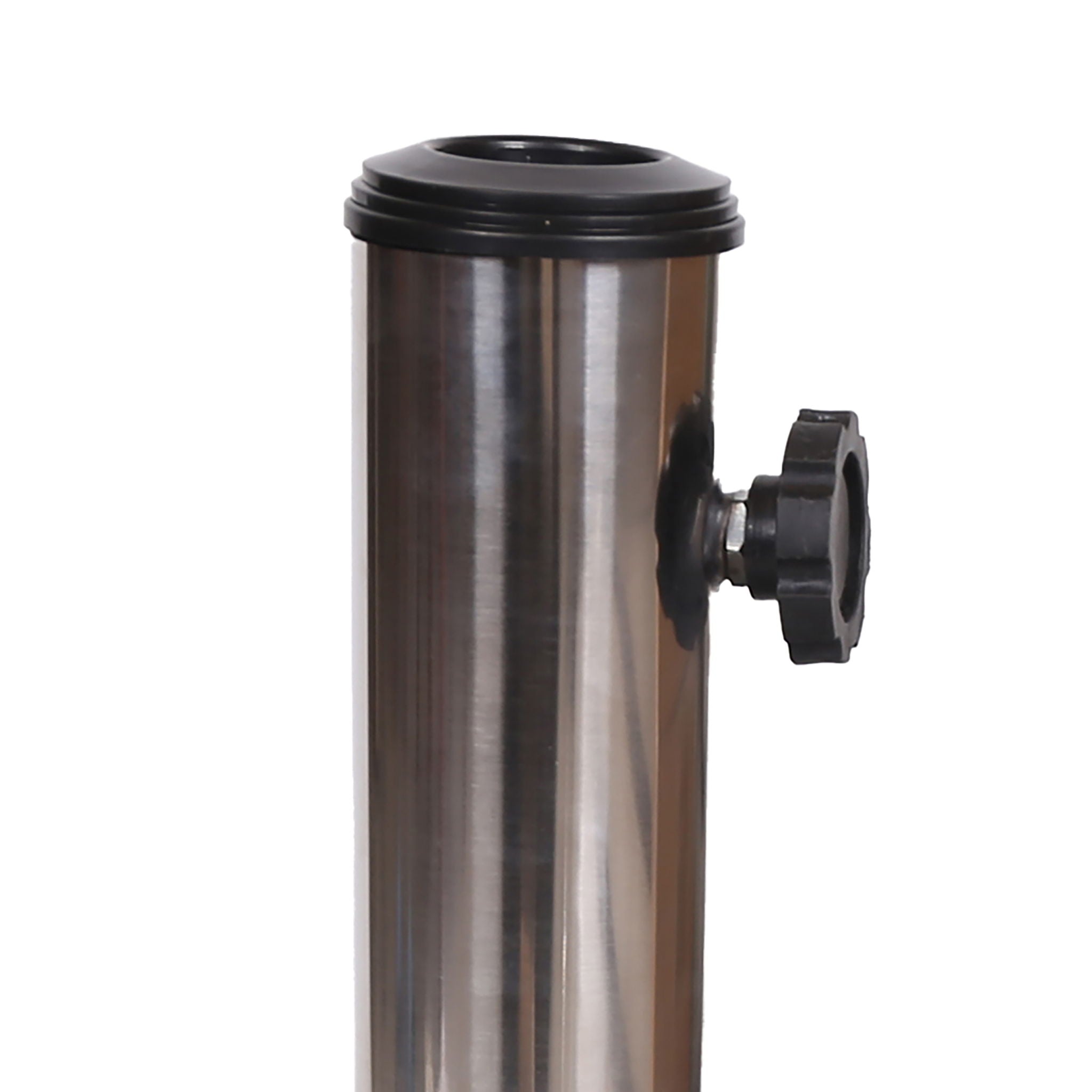 Umbrella Holder Square 55 Lbs Umbrella Base - Natural / Gray by HouseOfZazla