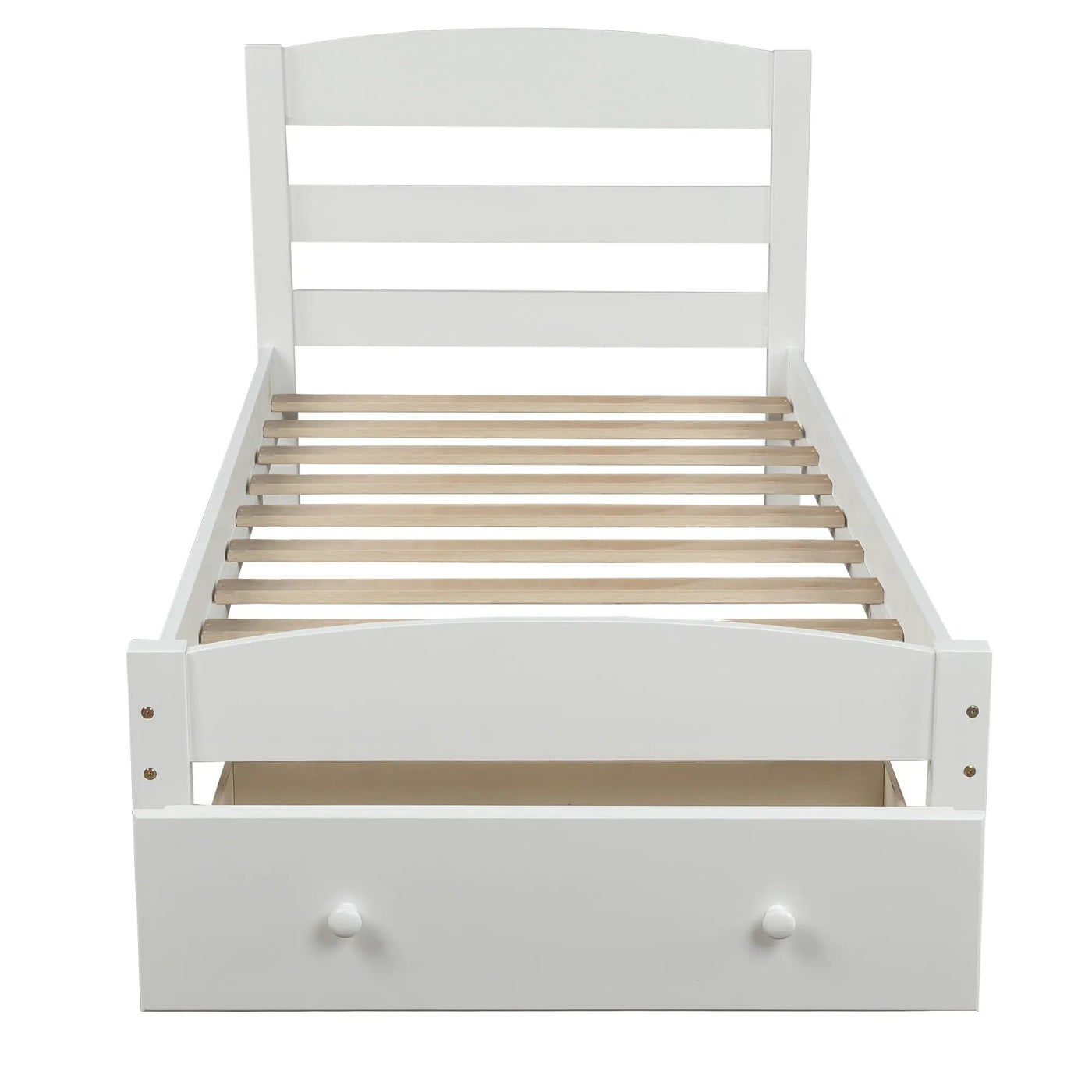 Platform Bed Frame With Storage Drawer And Wood Slat Support No Box Spring Needed by Unique Piece Furniture