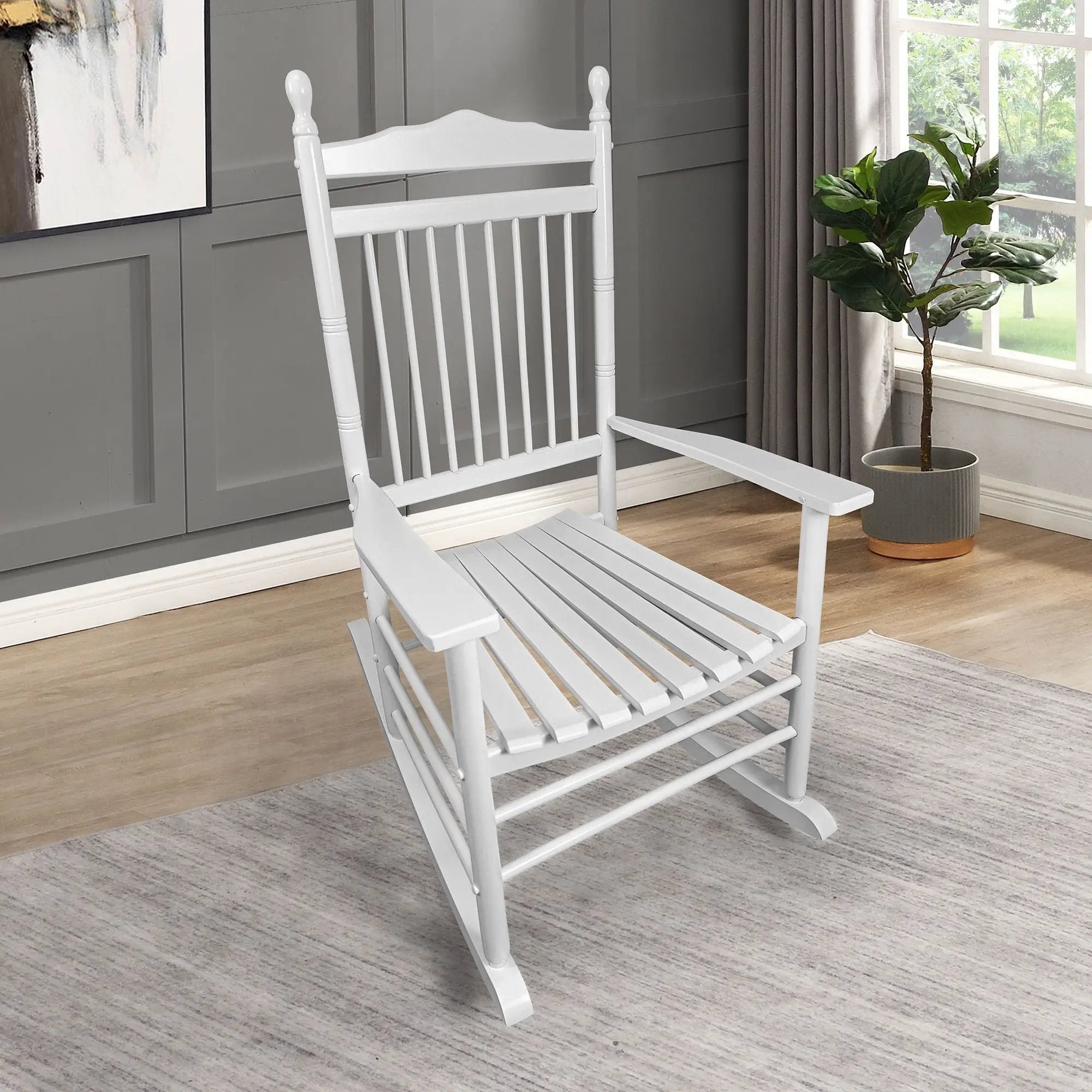 Balcony Porch Adult Rocking Chair - Wood by Unique Piece Furniture