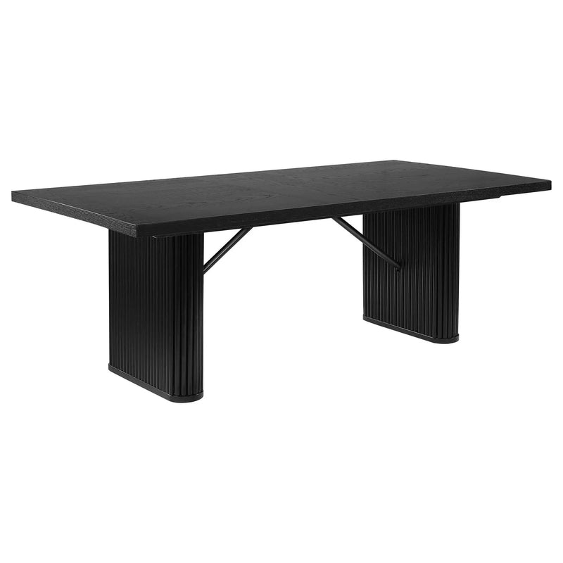 Catherine 5-piece Rectangular Dining Table Set Black by Unique Piece Furniture