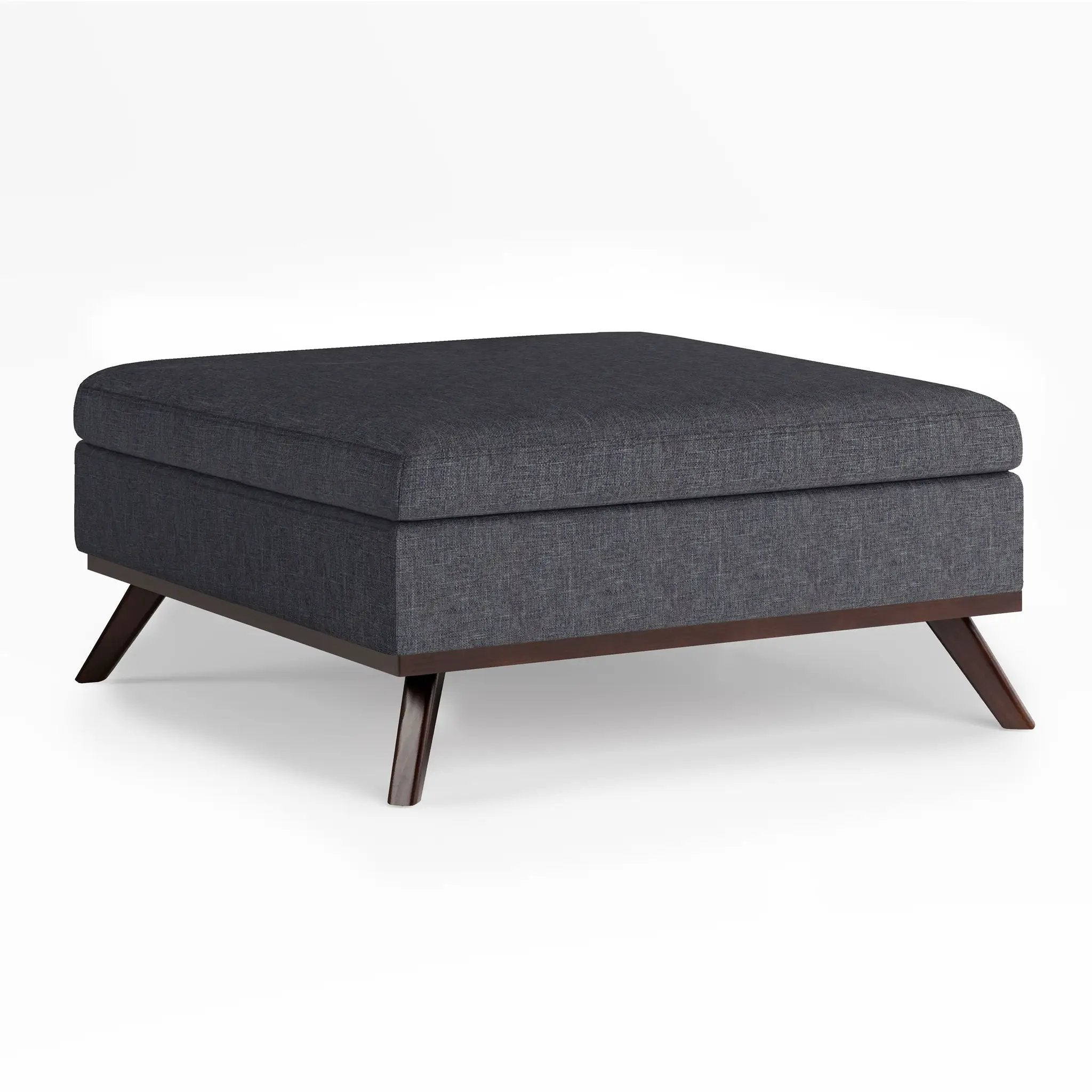 Owen - Square Coffee Table Storage Ottoman - Slate Gray by Unique Piece Furniture