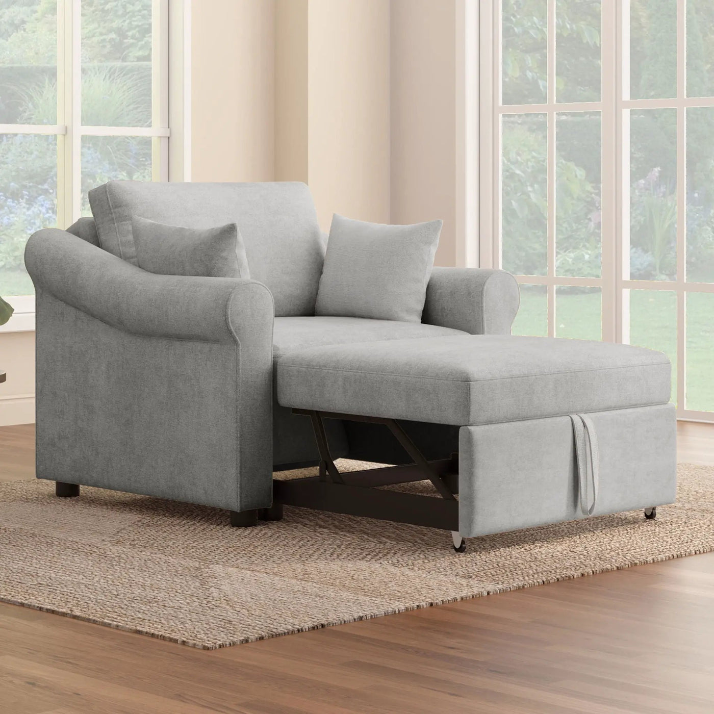 Convertible Sleeper Chair With Adjustable Backrest by HouseOfZazla