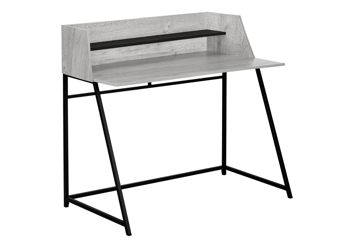 Computer Desk For Home Office, Laptop, Storage Shelves, Marble Look Contemporary & Modern by Unique Piece Furniture