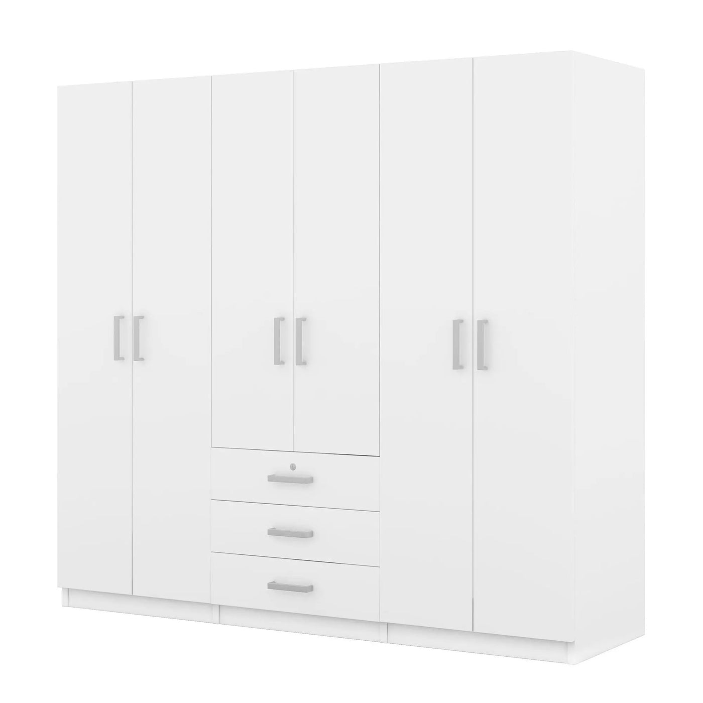 6 Doors Wardrobe Storage For Bedroom, With Big Drawers by Unique Piece Furniture