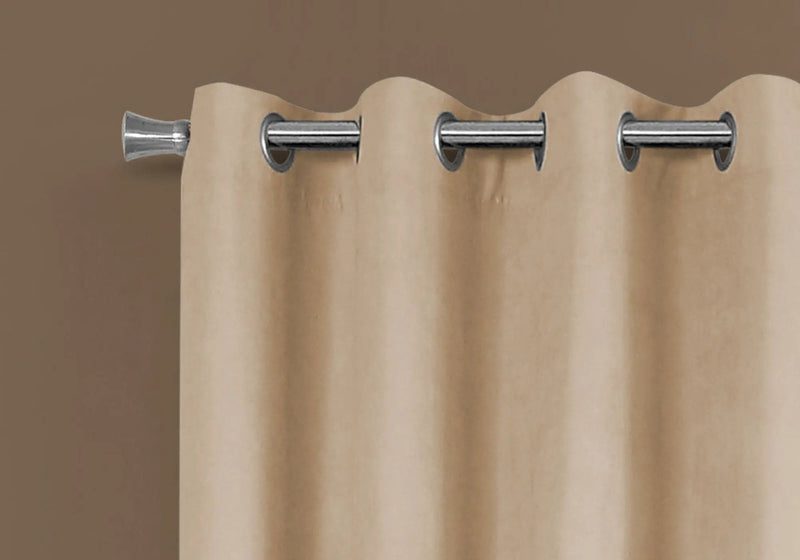 2 Pieces Set, Curtain Panel, Room Darkening, Grommet by Unique Piece Furniture