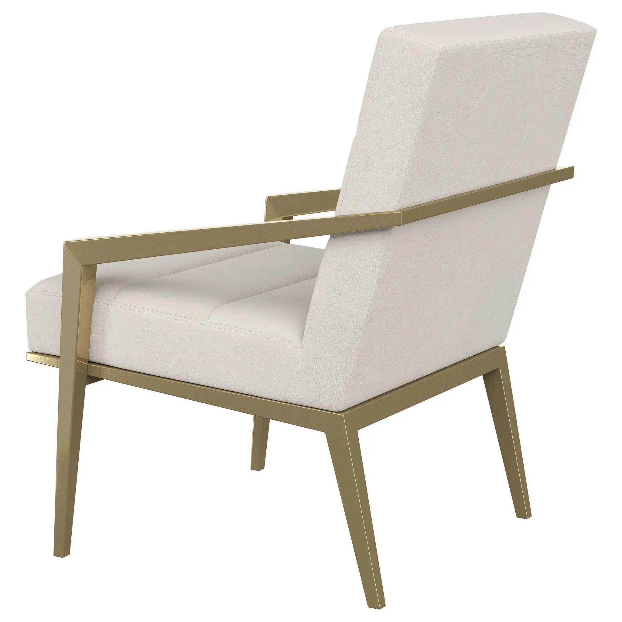 Kirra Upholstered Metal Arm Accent Chair Cream by Unique Piece Furniture