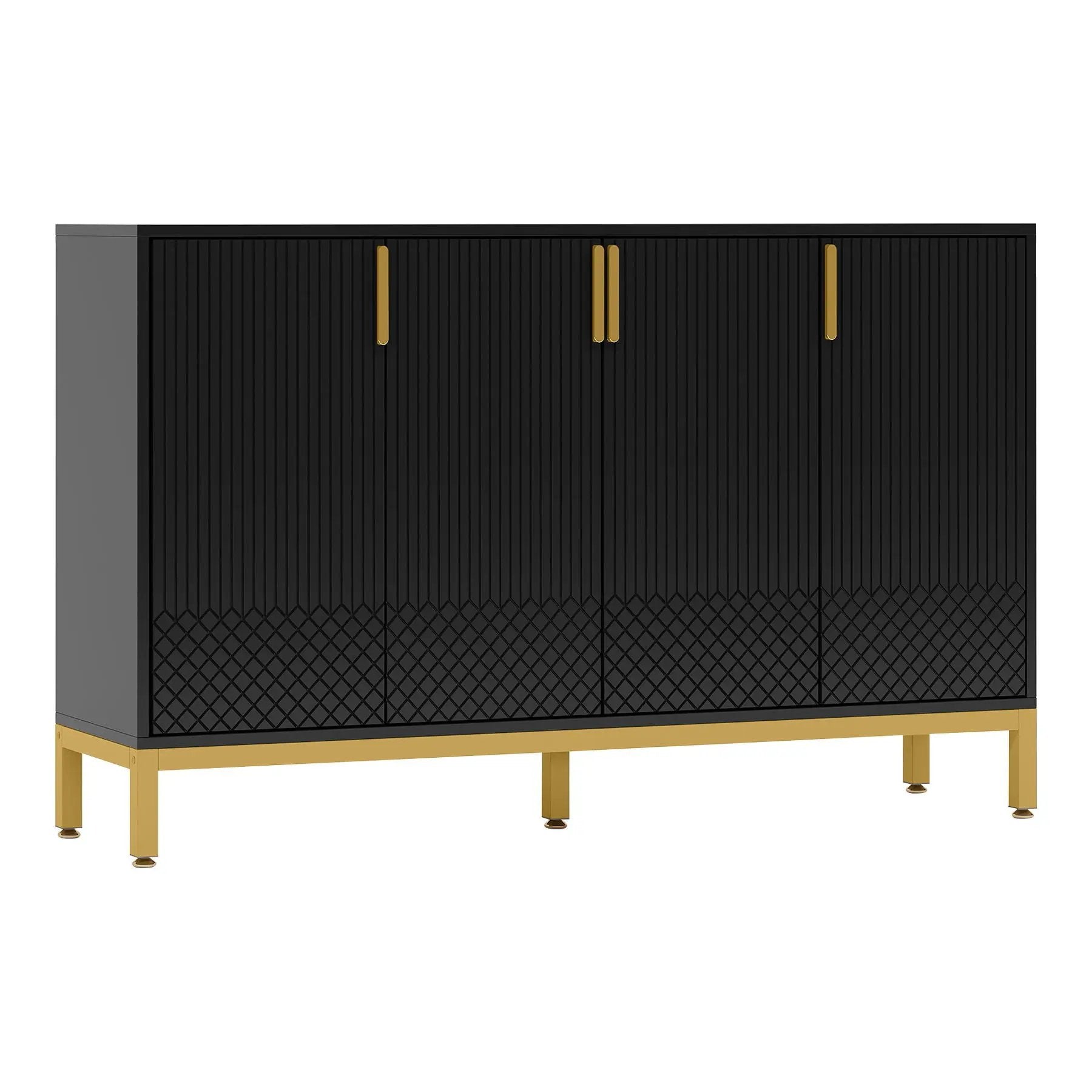 Buffet Sideboard Cabinet With Geometric Doors by HouseOfZazla