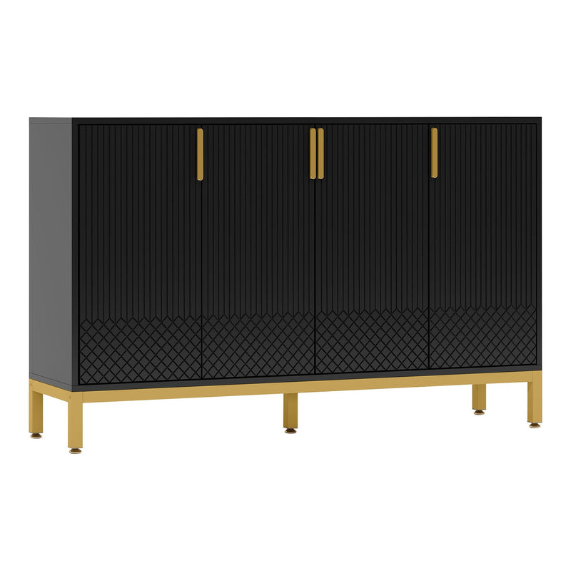 Buffet Sideboard Cabinet With Geometric Doors by HouseOfZazla
