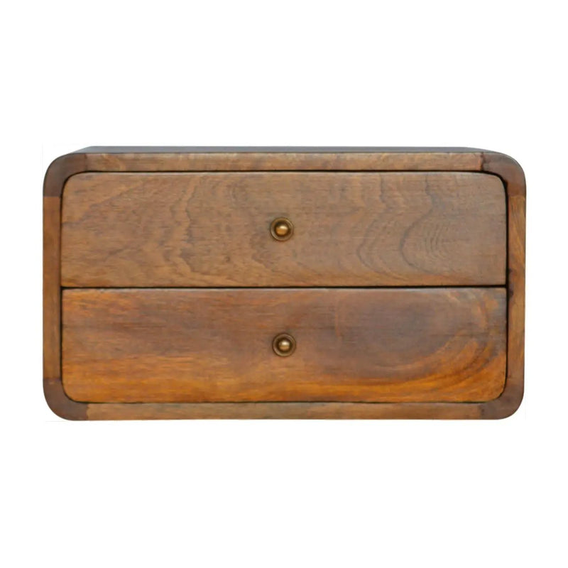 Curved Wall Mounted Bedside Nightstand by HouseOfZazla
