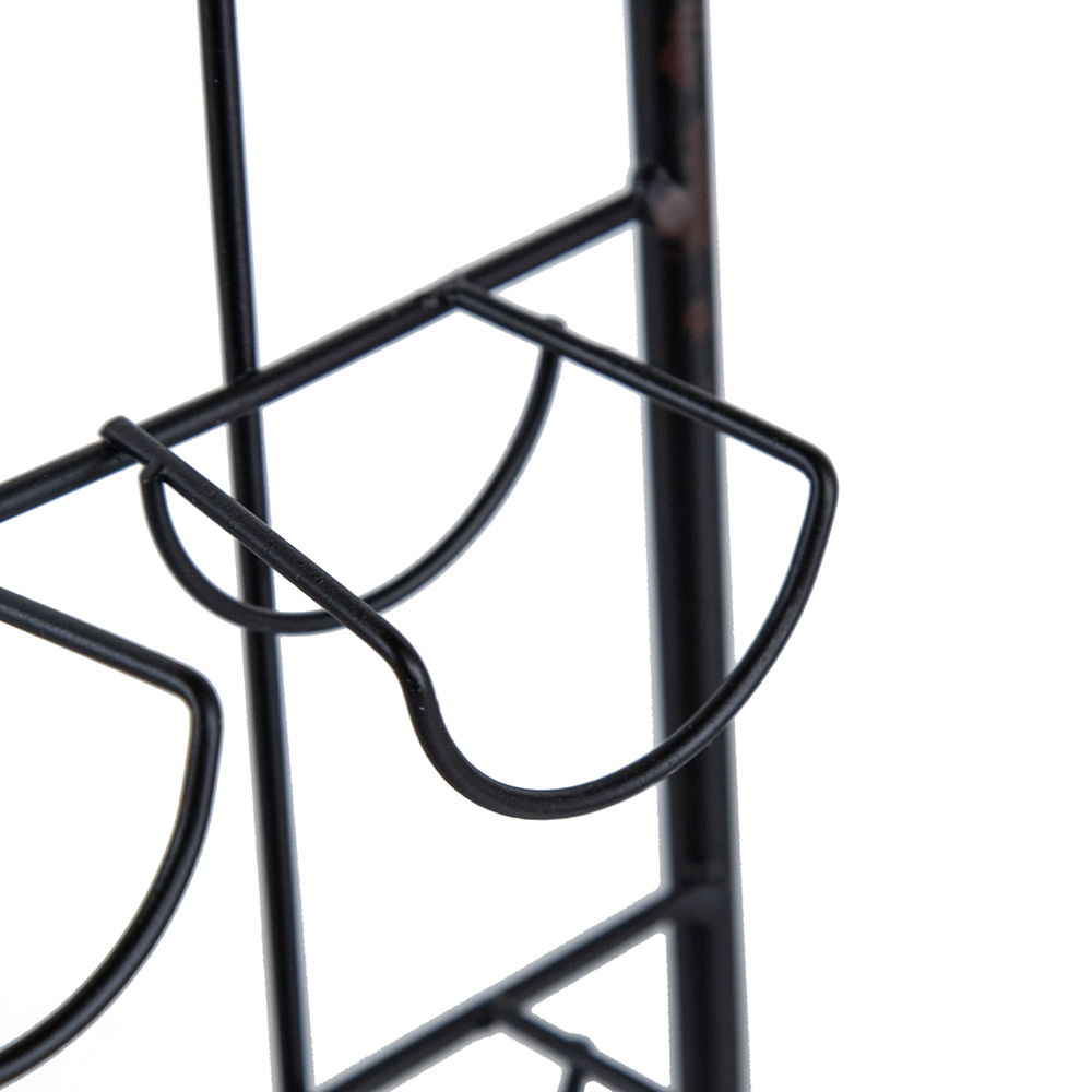 Floating Coffee Bar Shelf With Coffee Pod Holder, Hooks And Storage Shelf - Black by HouseOfZazla