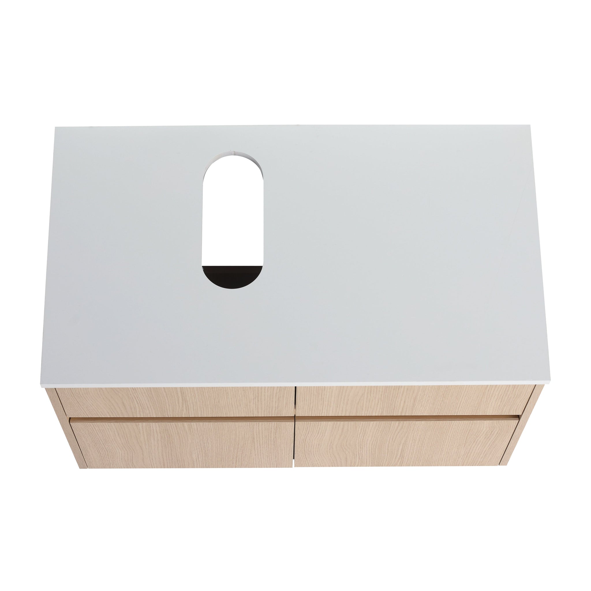 32-Inch Wall-Mounted Bathroom Vanity with 2 Soft Close Doors and 1 Drawer by HouseOfZazla