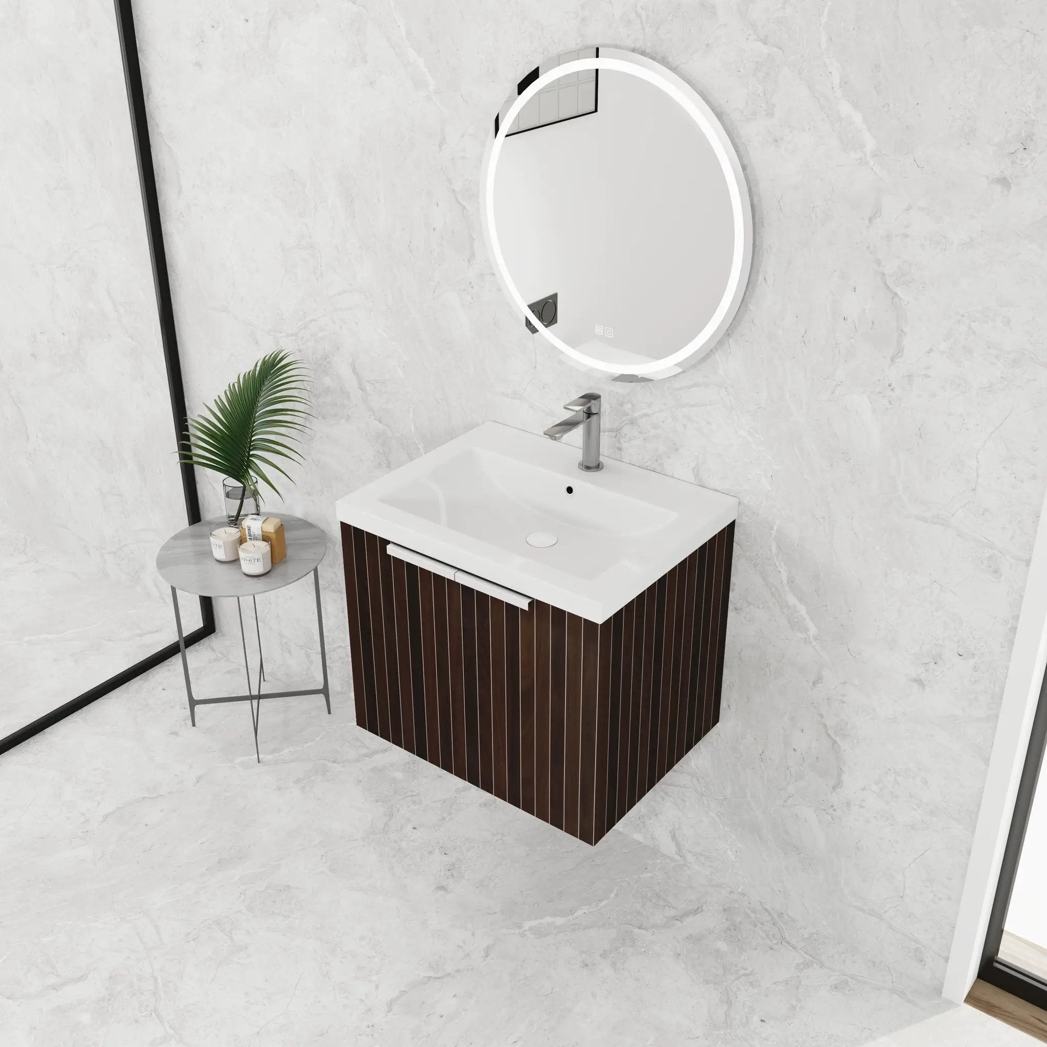 24 Inch Bathroom Cabinet With Resin Sink by HouseOfZazla