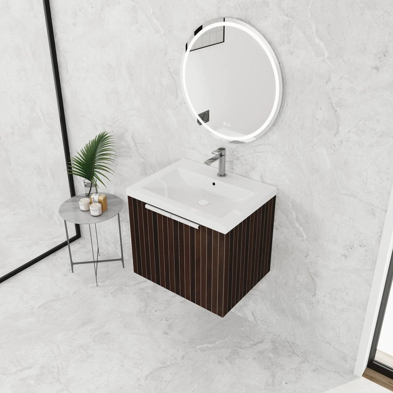 24 Inch Bathroom Cabinet With Resin Sink by HouseOfZazla