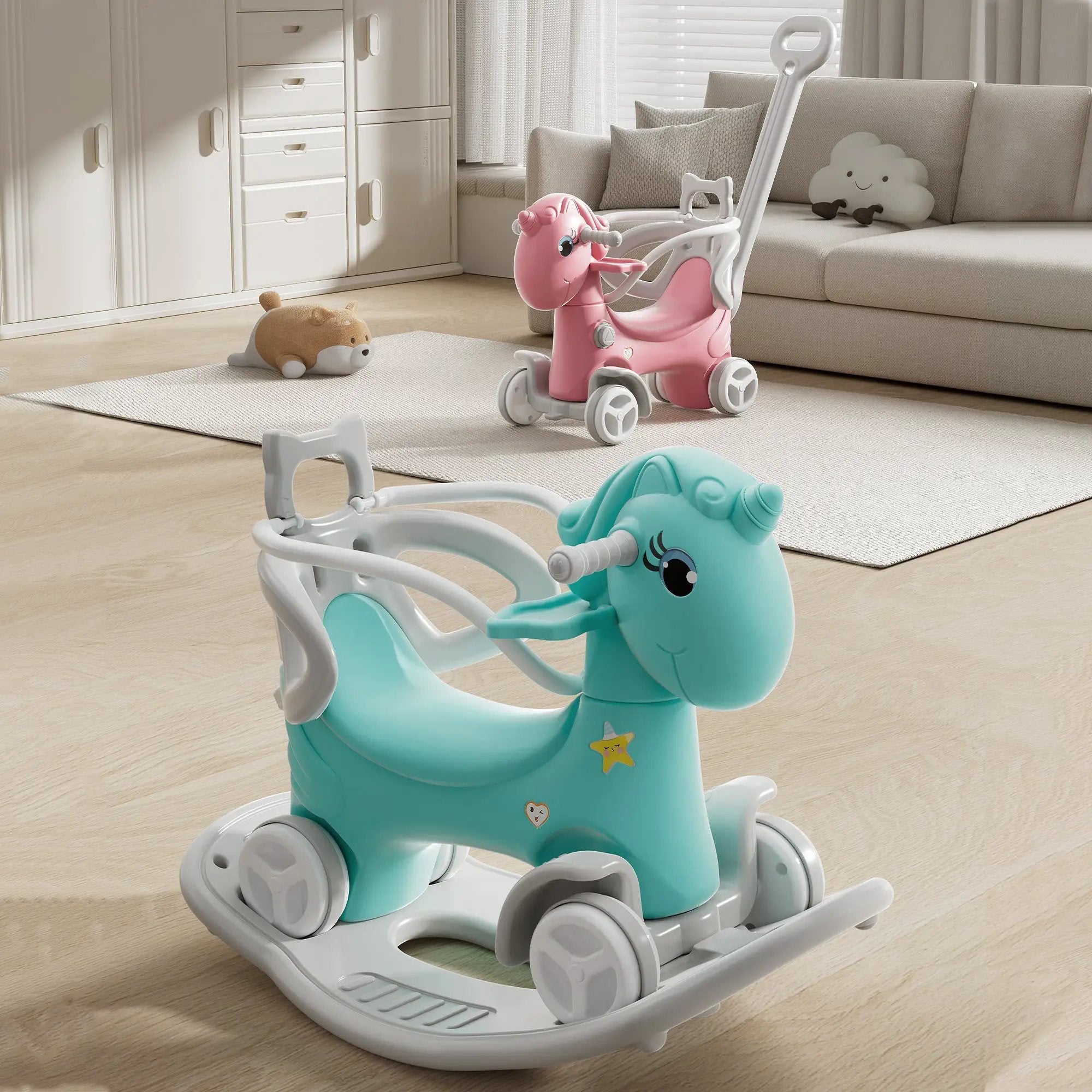 Rocking Horse for Toddlers - Balance Bike Ride-On Toy by HouseOfZazla