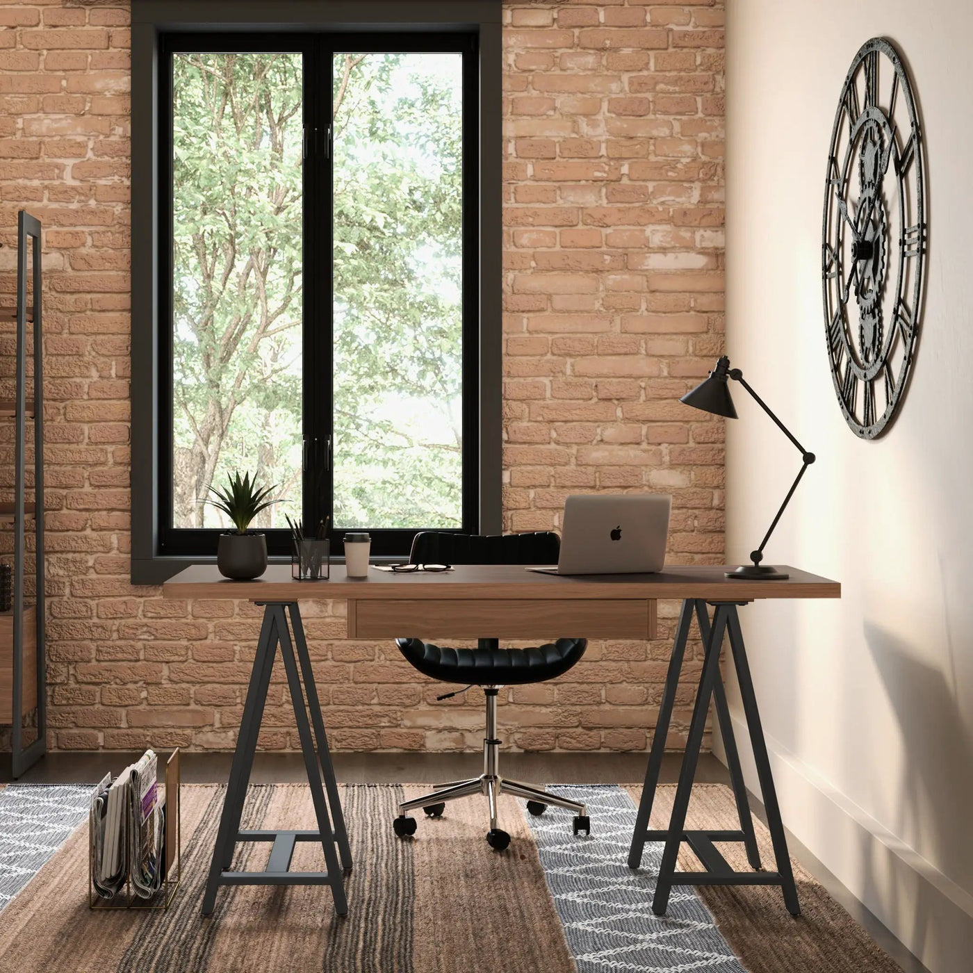 Sawhorse - Handcrafted Solid Desk by HouseOfZazla