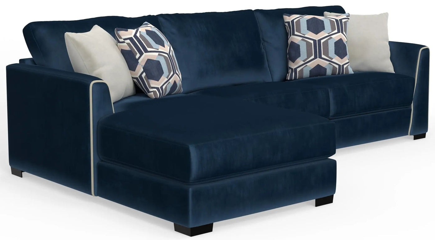 Jetson - Sectional With Comfort Coil Seat Cushions And Included Accent Pillows by Unique Piece Furniture