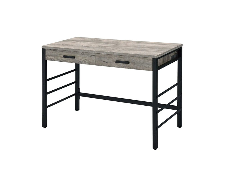 Disho Weathered Writing Desk With USB - Oak by HouseOfZazla