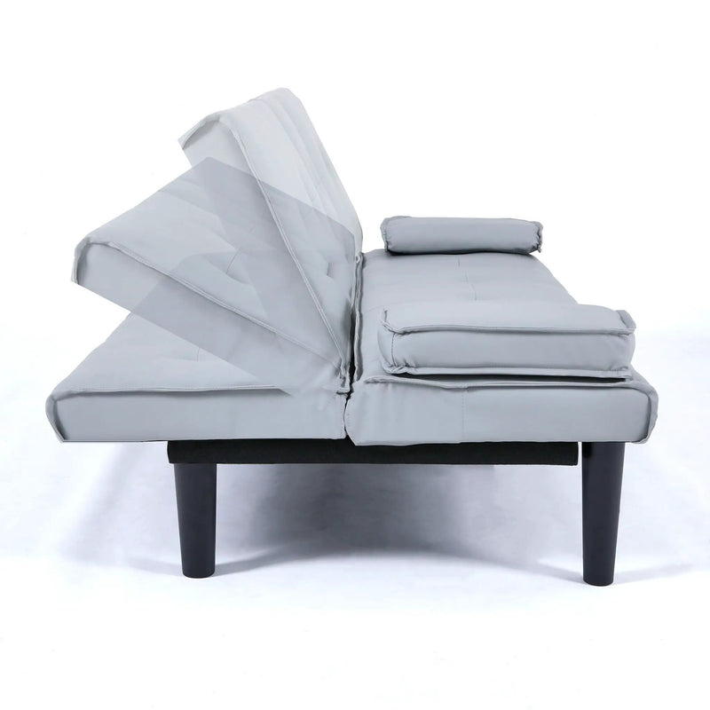 Sofa Bed With Foldable Design And Cup Holder by HouseOfZazla
