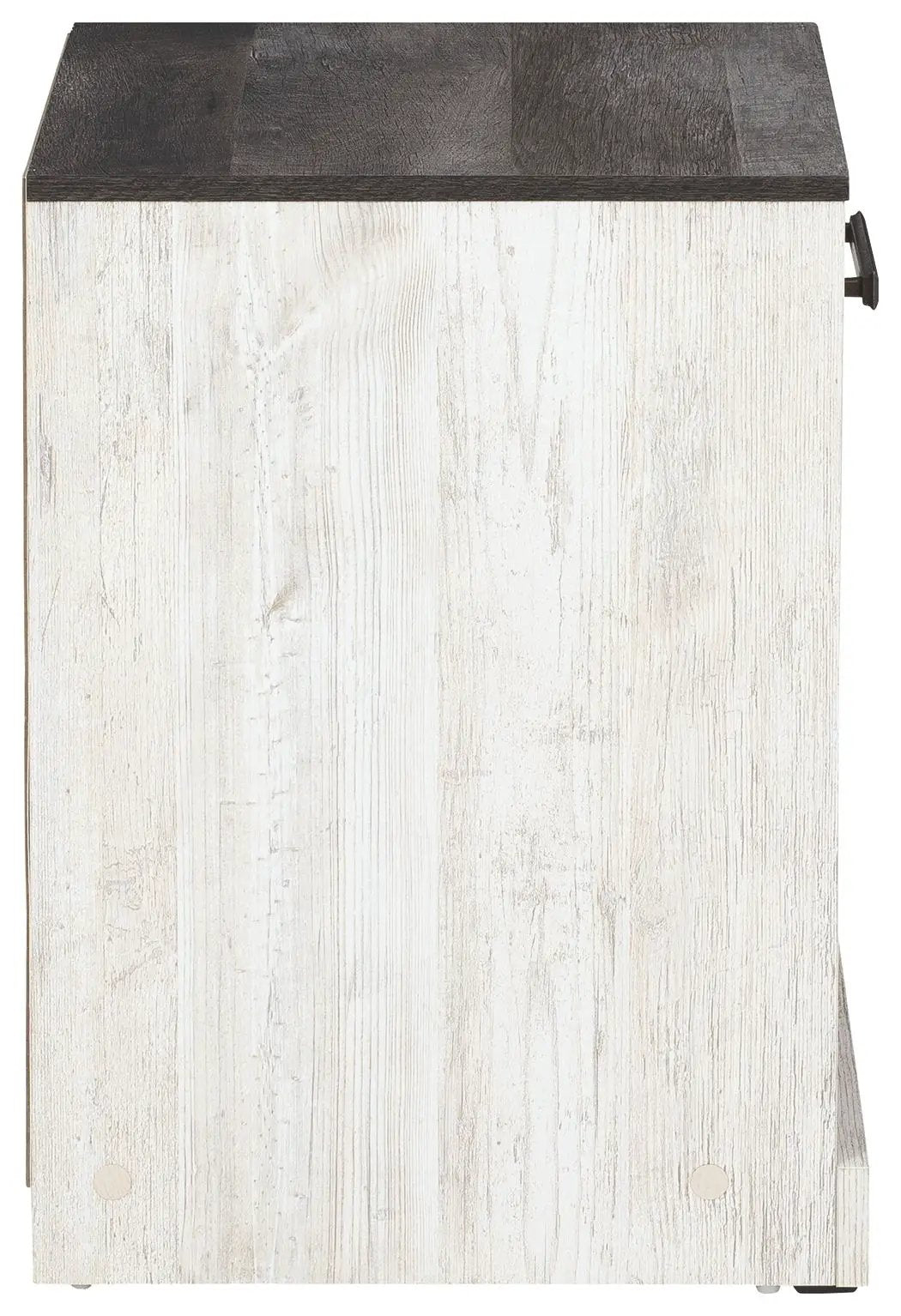 Shawburn - One Drawer Night Stand - Whitewash / Charcoal Gray by Unique Piece Furniture