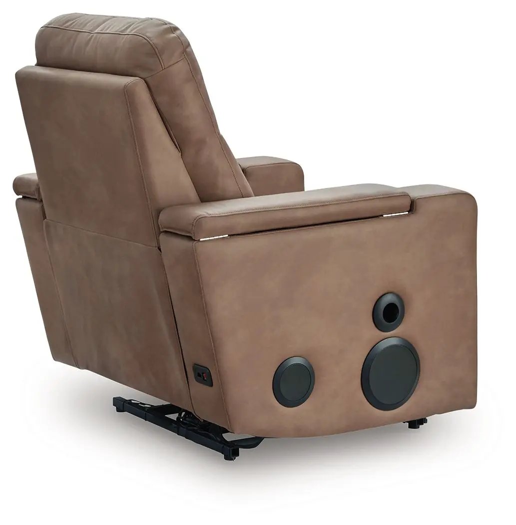 Lorrenton - Glider Power Recliner With Audio System - Caramel by Unique Piece Furniture