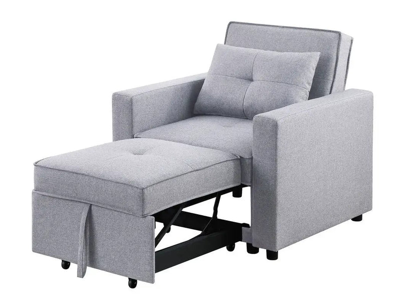 Zoey - Convertible Sleeper Chair With Side Pocket by HouseOfZazla