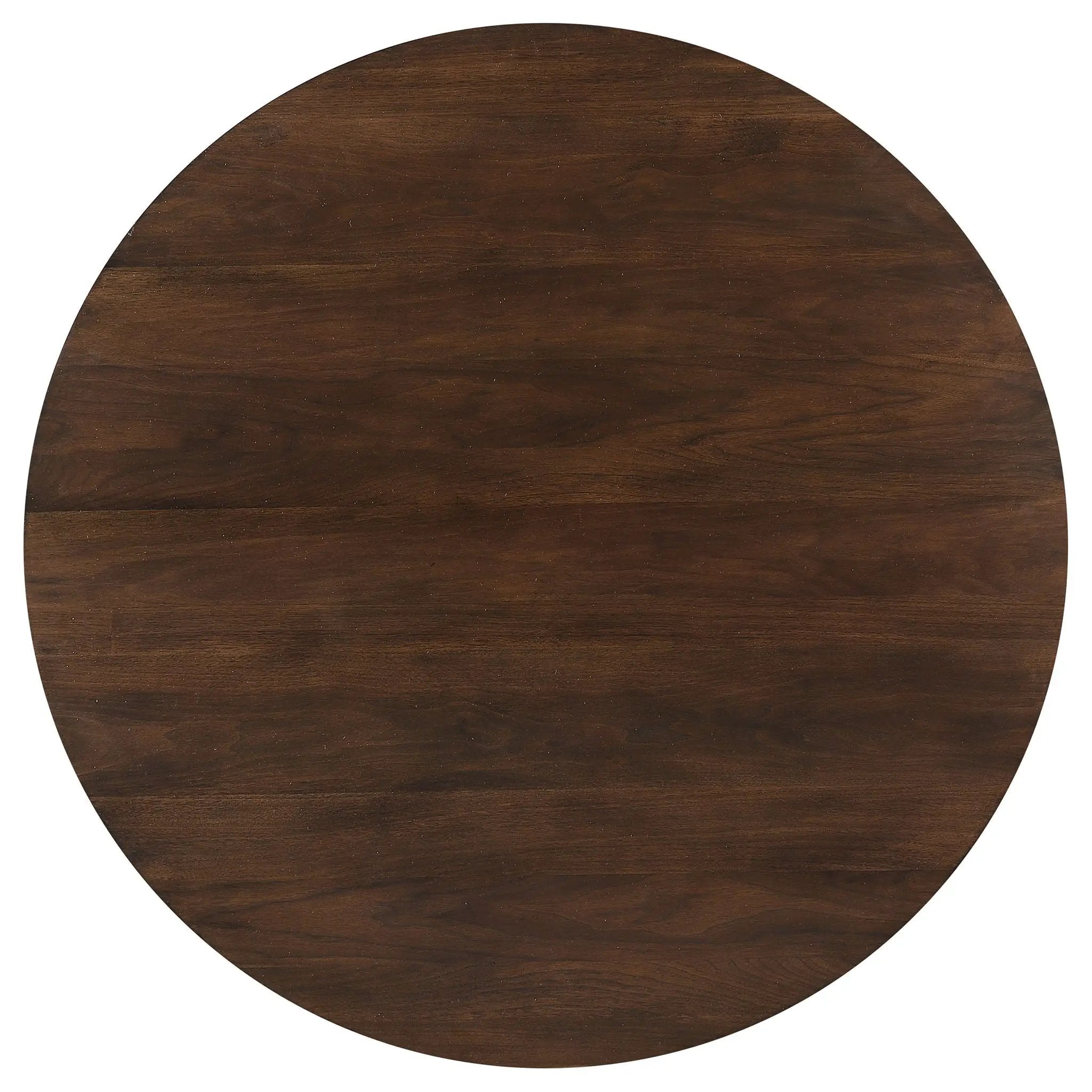 Shirley - 5 Piece Round Dining Table Set With Cushioned Chairs - Dark Walnut